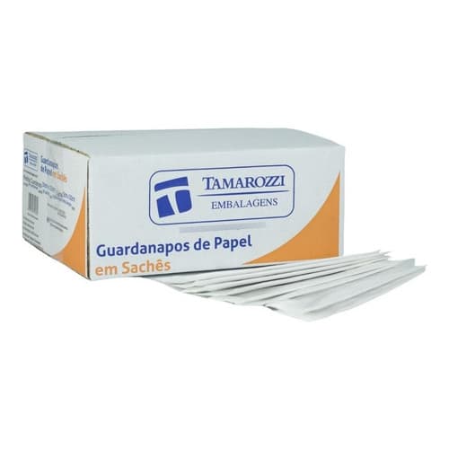 Guardanapo Branco Embalado C/2Pcts C/250 Saches C/2Un Cada Delivery Restaurante Lanchonete Mesa