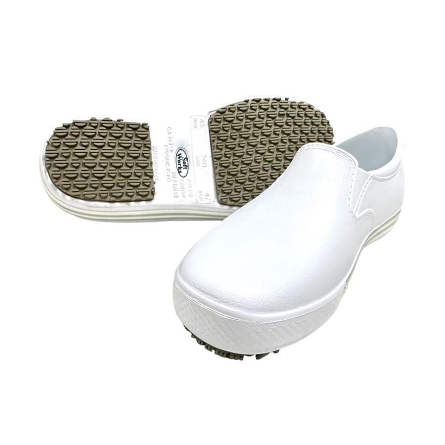 TENIS SOFT WORKS ANTIDERRAPANTE HOSPITALAR CLINICA MÉDICA ENFERMEIRA COZINHA BB80 BRANCO - CA 37212