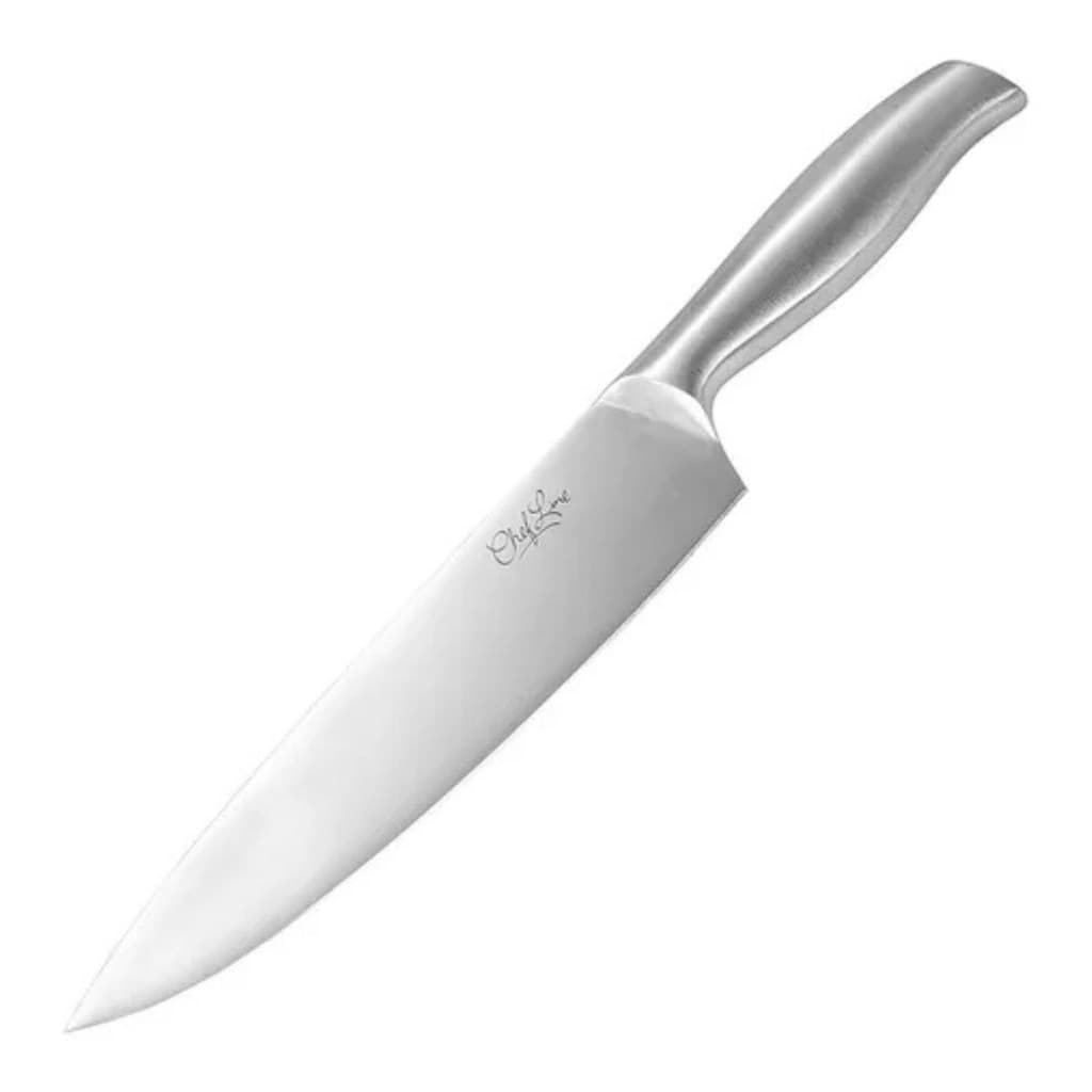 Faca Do Chef 8" De Aço Inox Ultracorte Faca De Cozinha Gourmet Profissional Faca Multiuso Chef Line
