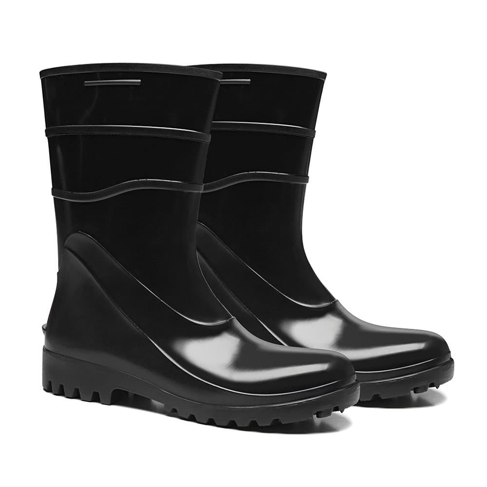 Bota PVC Bracol CA37456 Cano Médio Sem Forro Preta