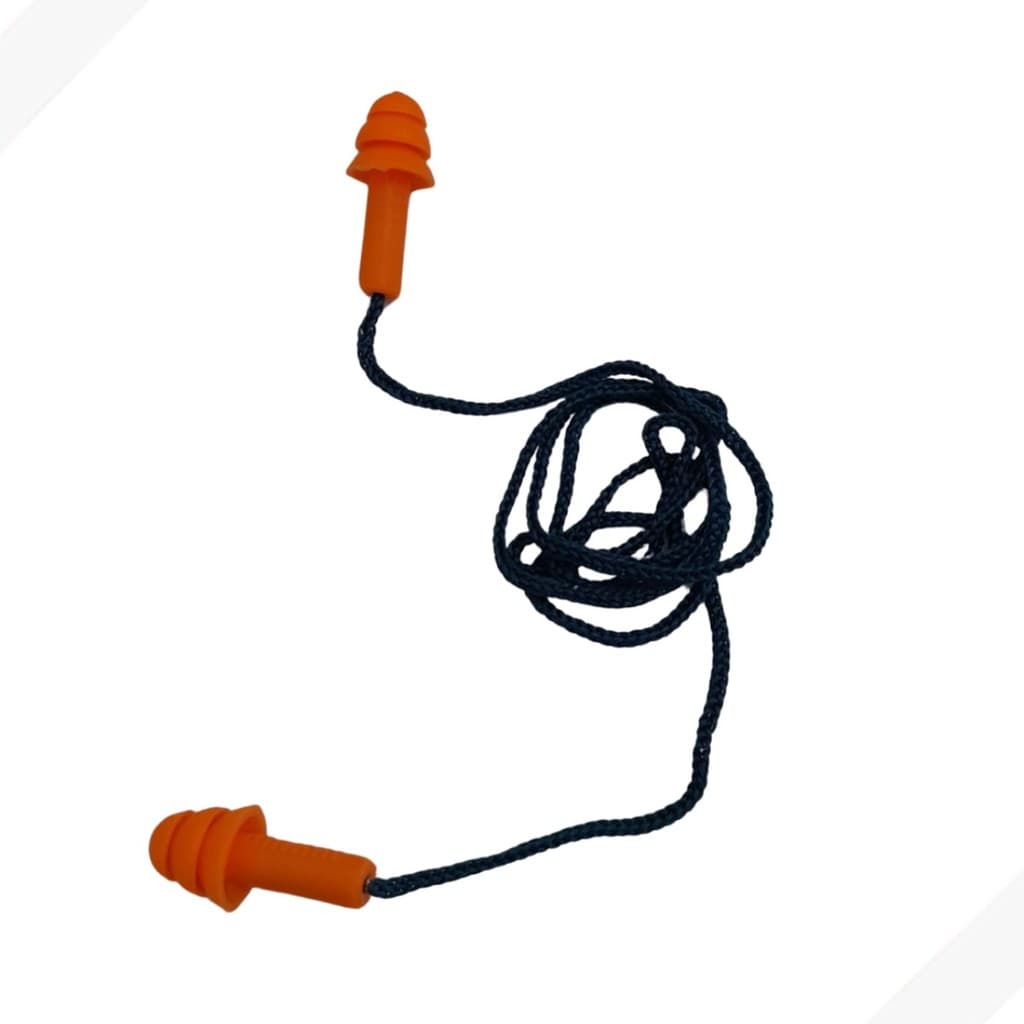 50un Protetor Auricular Plug Silicone 18db Com Cordão