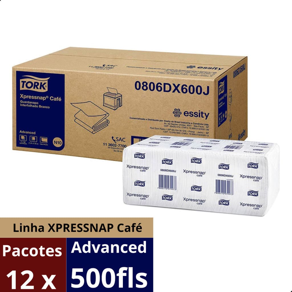 Guardanapo De Papel Interfolha 6000 Folhas Xpressnap Tork