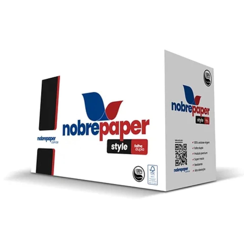 Papel toalha interfolha Nobre Style folha dupla 2000 folhas
