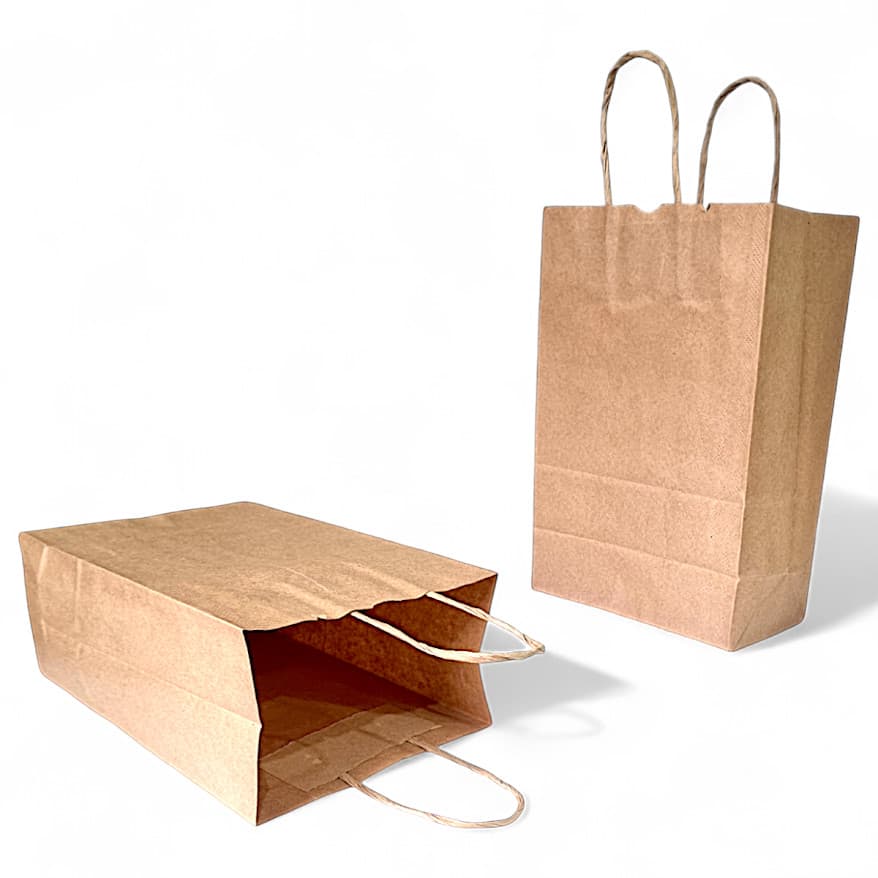 Kit 500 Sacolas de Papel Kraft 18x22x9 - Perfeitas para Delivery de Lanches e Diversos Produtos