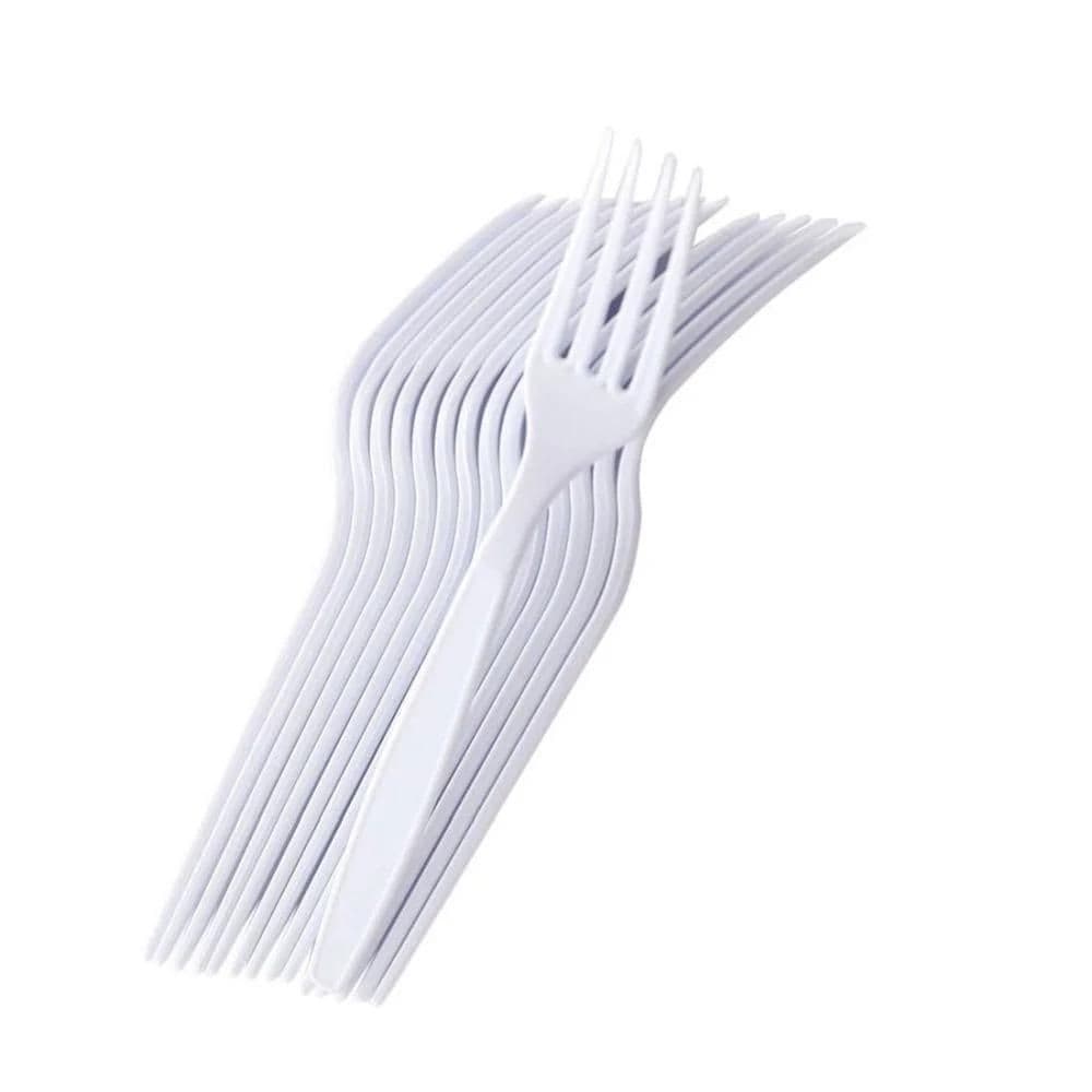 Garfo Refeição Reforçado Off White C/ 500 Un Mexa bem