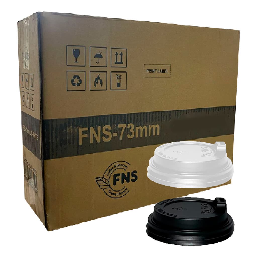 Tampa p/ Copo de Papel Biodegradável 200ml 73mm Caixa C/1000