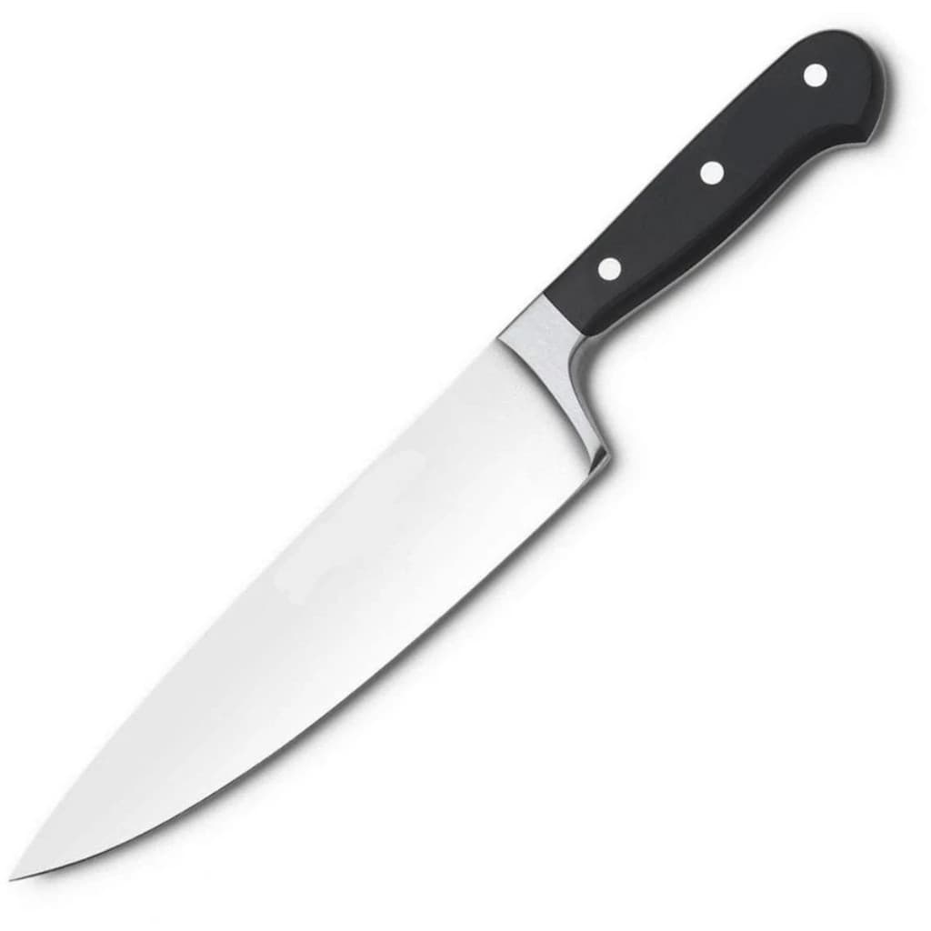 Faca Chef Profissional 8" Aço Inox Afiada – Corte Preciso para Carnes, Legumes e Frutas