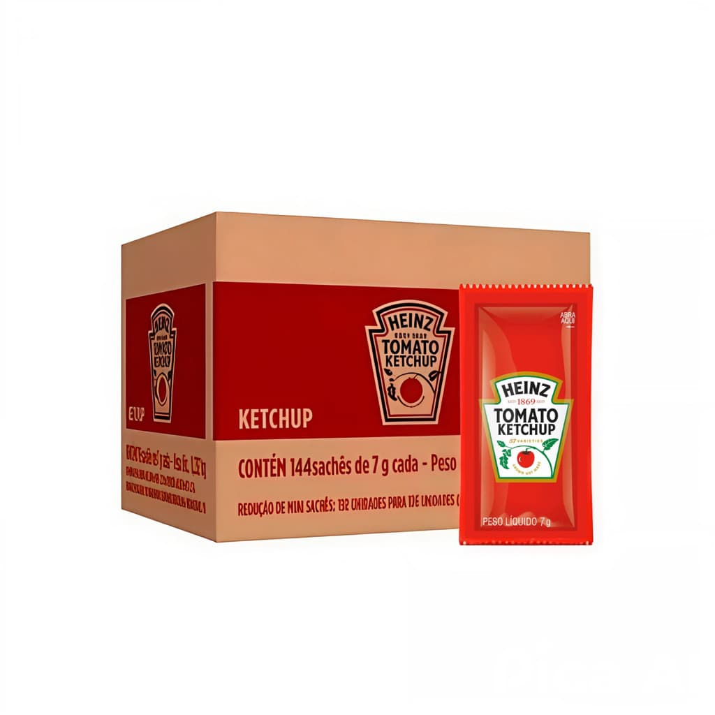 Ketchup Heinz Sachê 7g Caixa C/ 144 Unidades