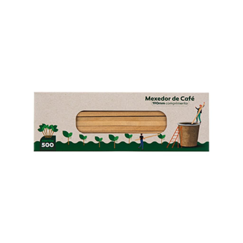1.500 Mexedor de Bebida Drink Madeira Grande 19cm