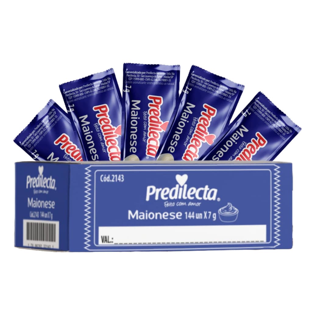 Maionese Predilecta Sachê Caixa C/144 de 7g Cada