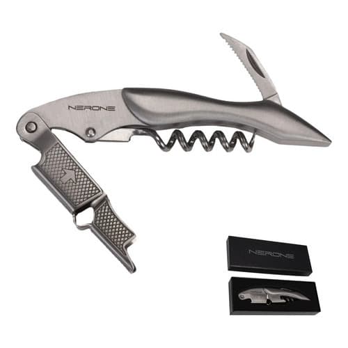 Abridor saca-rolhas Sommelier Pro NERONE aco inox