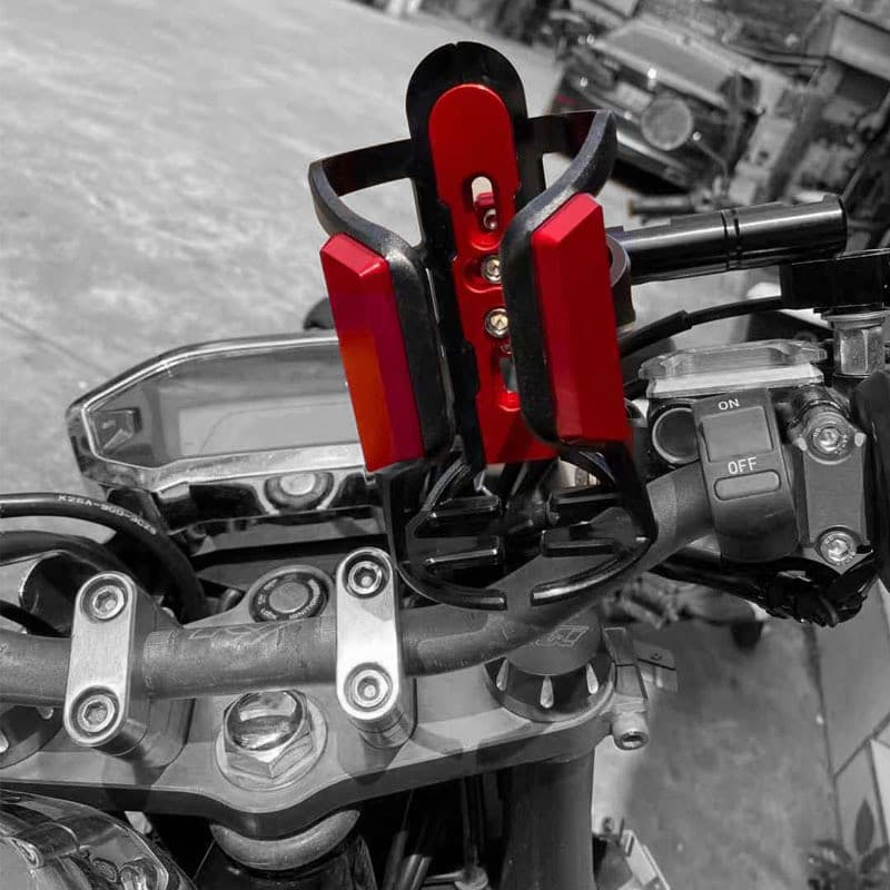Adequado para yamaha yamaha FZ6 motocicleta CNC modificado suporte de copo de água suporte de garrafa de água