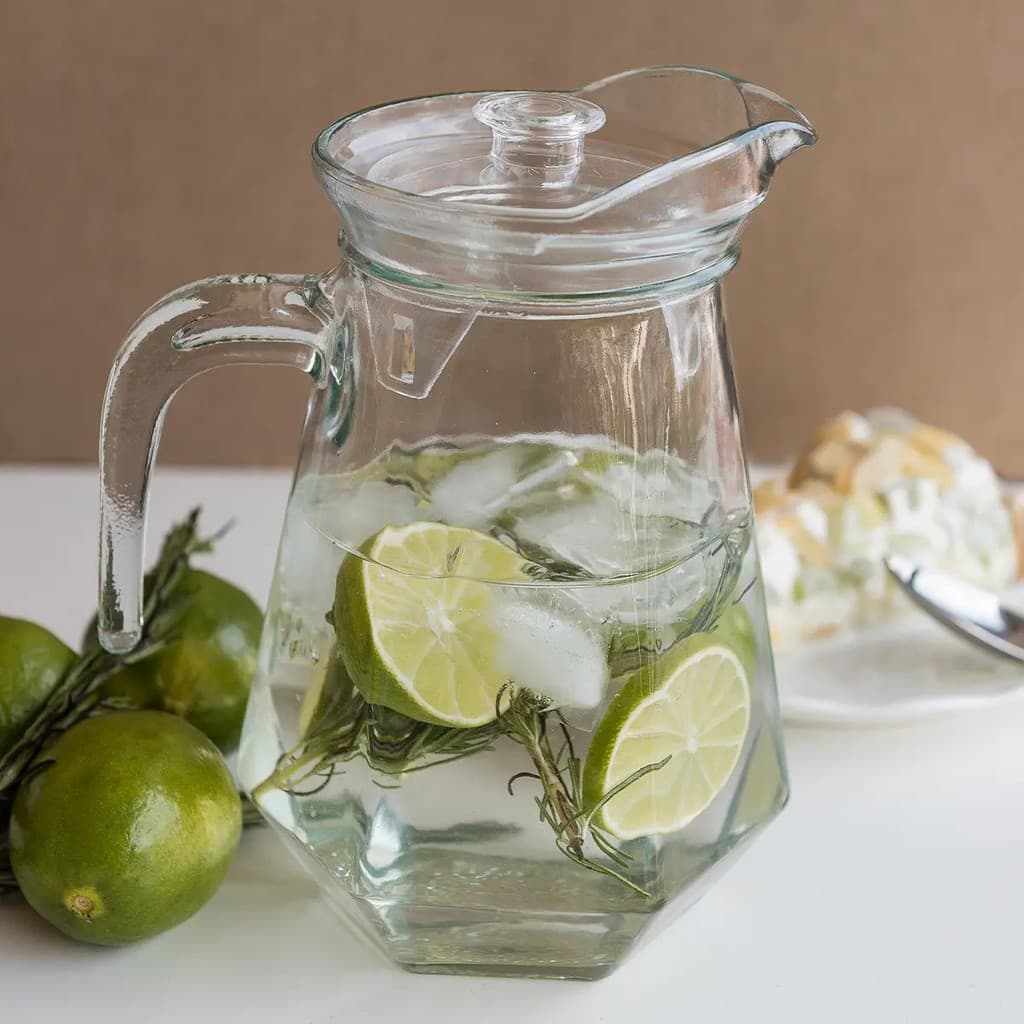 Jarra de Vidro para Suco com Tampa Plástica 1.3 L