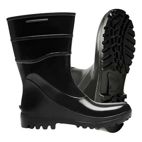 Bota PVC Cano Curto Preta Sem Forro Bracol – Resistente, Leve e Impermeável CA37456