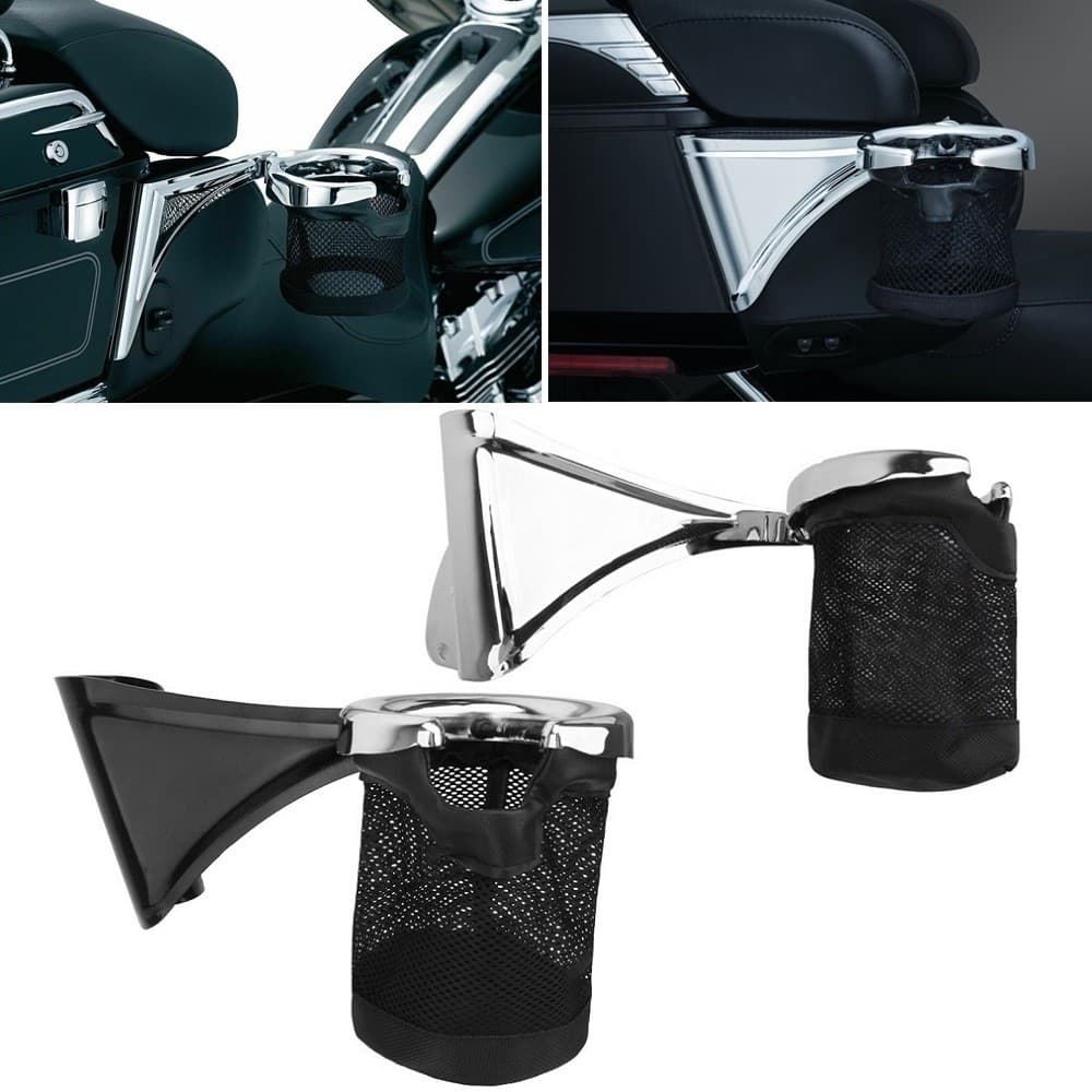 Suporte De Copo Para Garrafa De Bebida Direita Do Passageiro Da Motocicleta Harley Touring Road Electra Glide 14-21