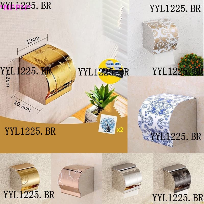 NFPH > Porta Rolos De Papel Higiênico De Parede Em Aço Inoxidável Autoadesivo Toalha