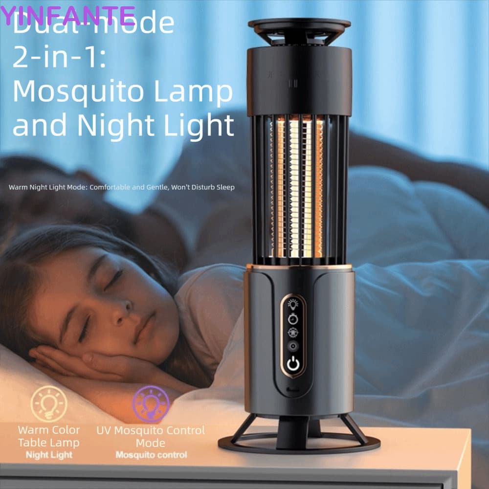 Luz Para Armadilha De Mosquitos YINFANTEWN , Lâmpada Elétrica Com Carregamento USB Suspensa Na Parede , Noturna