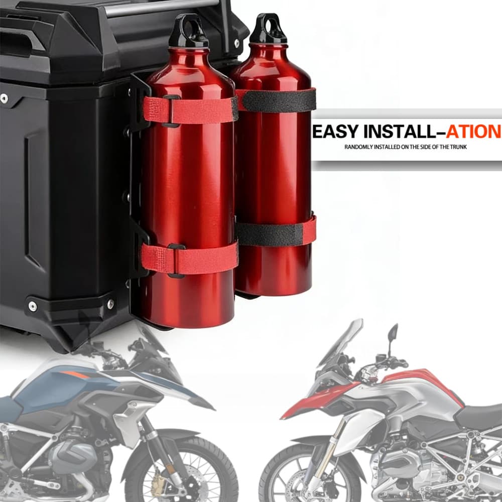Para BMW R1250GS Motocicletas Casos De Bagagem Suporte Garrafa Titular Gasolina Tanque Óleo Combustível Vasilha Segurand