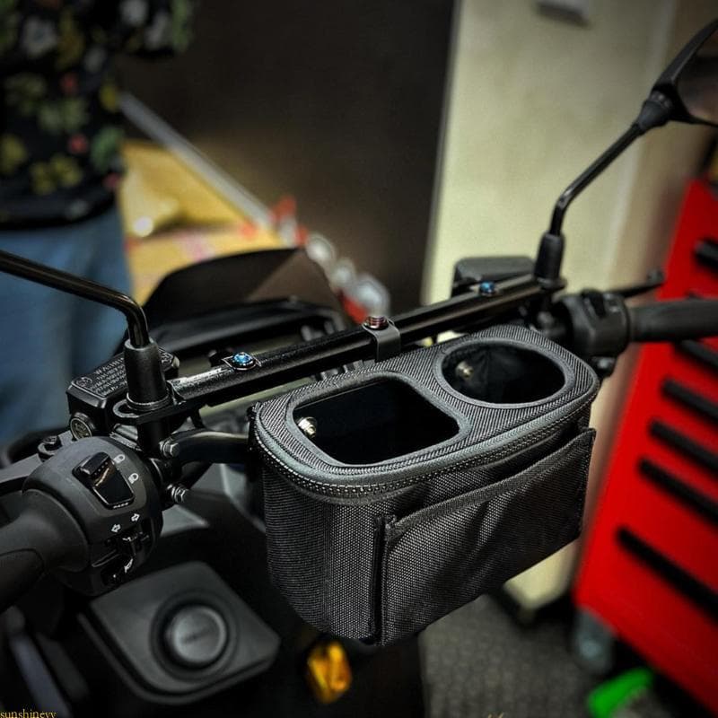 sunshineyy Suporte Copo Ajustável Para Guidão Motocicleta, Garrafa Bebida ATV
