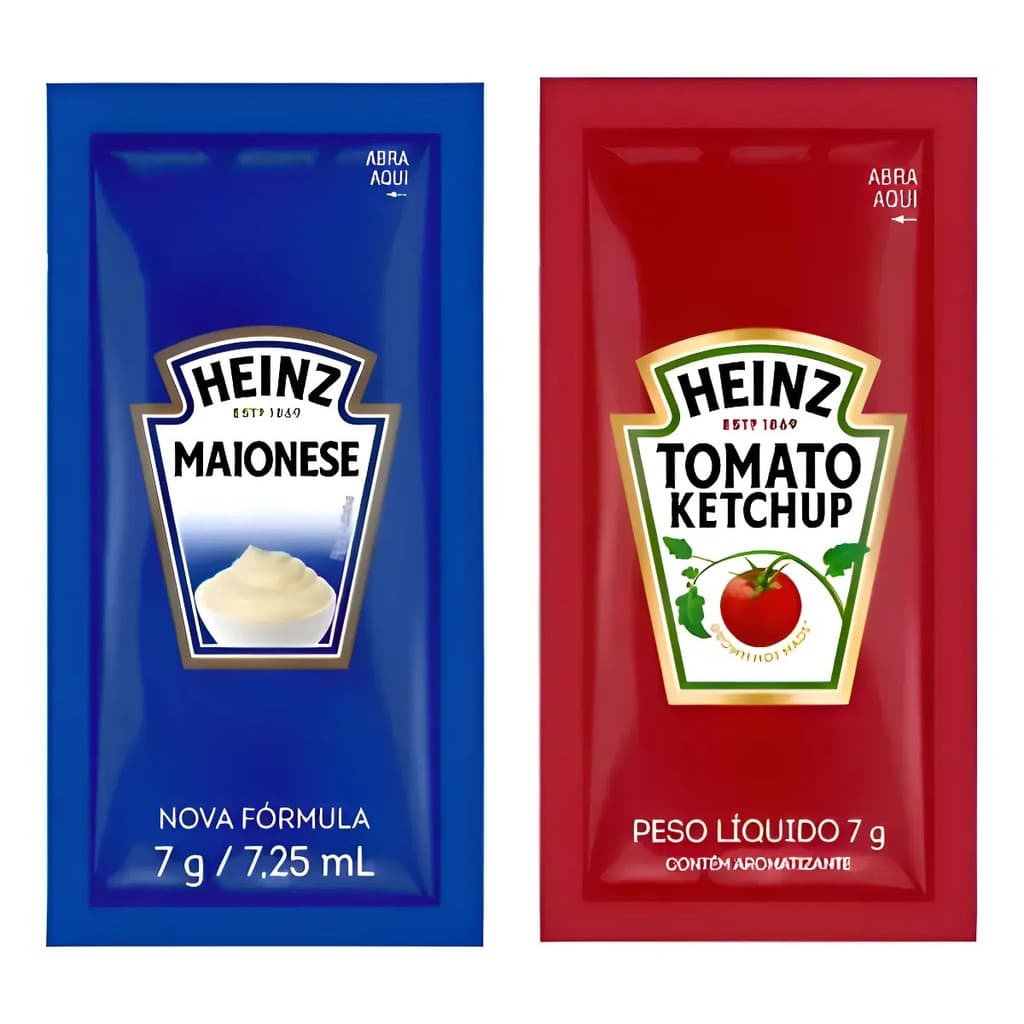 Kit Ketchup + Maionese Heinz Sachê Caixa c/ 144 unidades