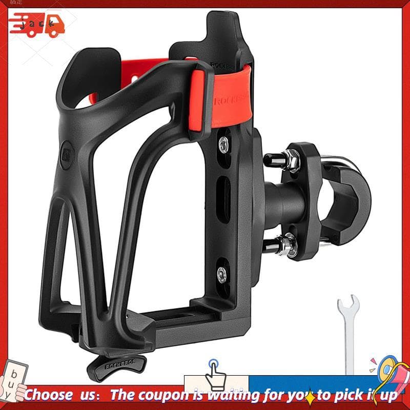 ROCKBROS Suporte Para Garrafa De Água De Bicicleta BRS0 Copo Motocicleta , Tamanho De Ajustável Guiador , Quadro Vermelh