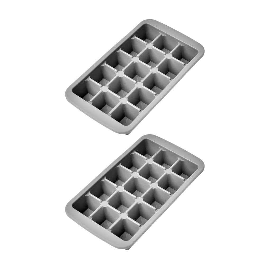 Kit 2 Formas de Gelo Silicone com Tampa James.F 15 Cubos Cada