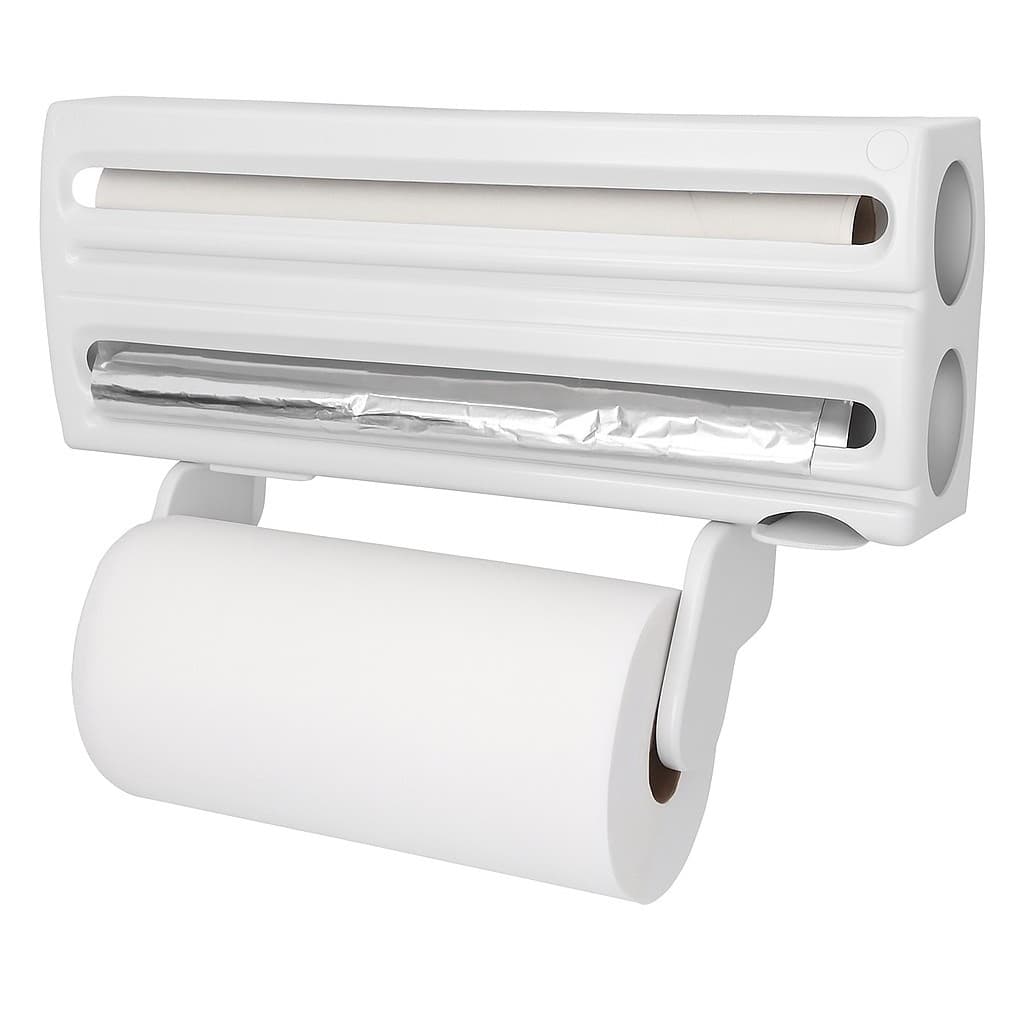 Porta Rolo Papel Toalha Aluminio E Pvc 3 x 1 Luxrol