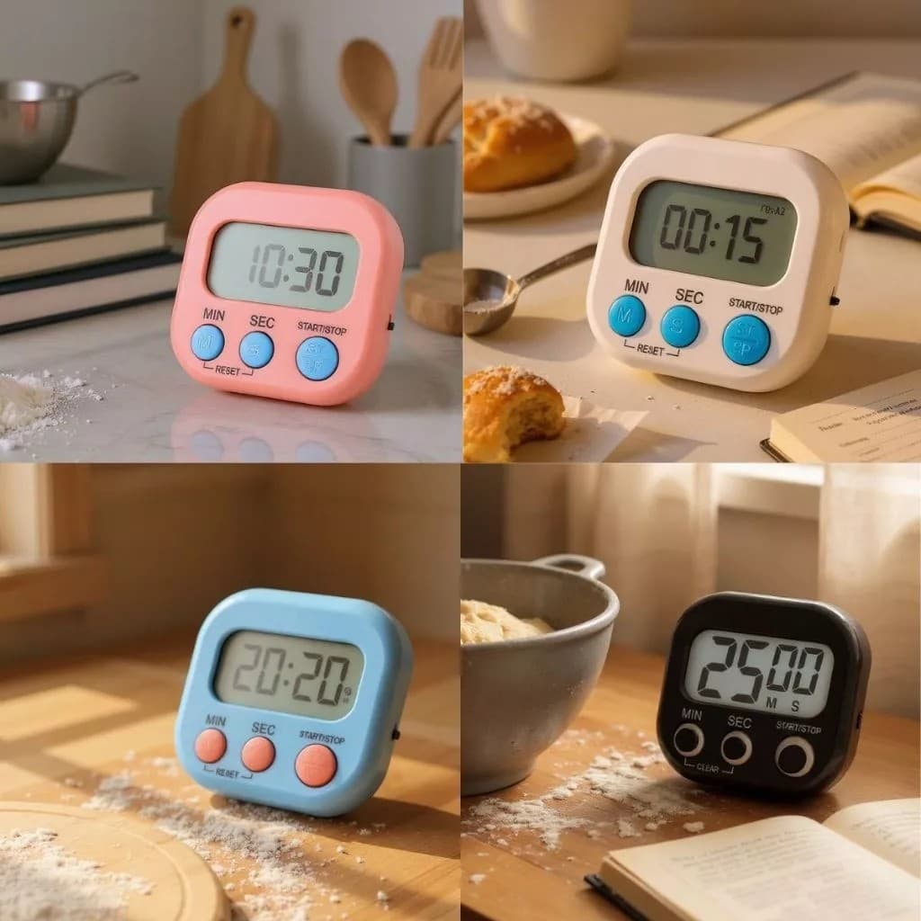 Relógio Cozinha Digital Mini Temporizador Cronômetro Contagem Regressiva Timer Magnético Mesa