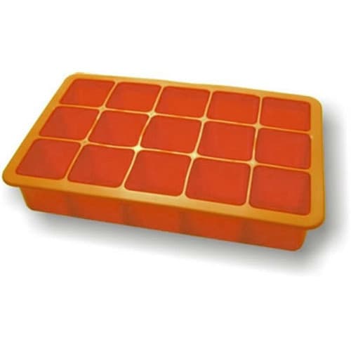 Forma De Gelo Em Silicone 15 cubos Laranja S6014B-VM