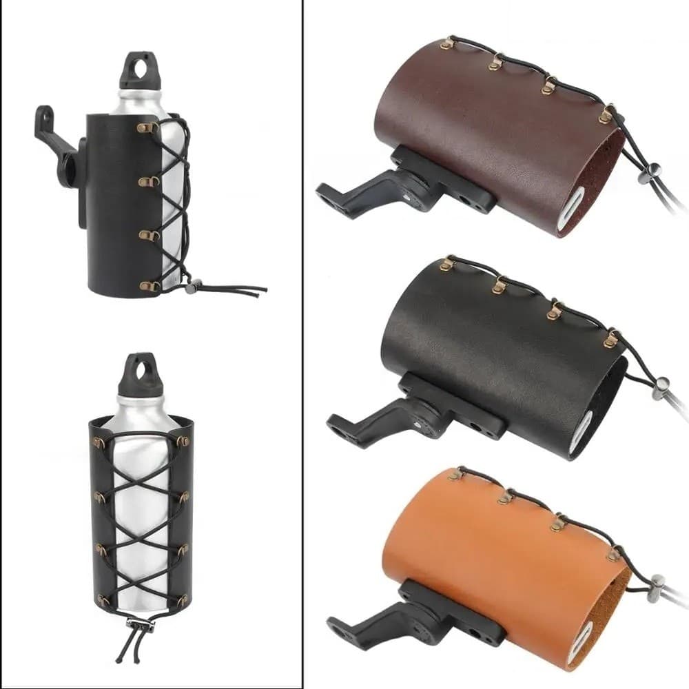 9mm Motocicleta Universal Ajustável Guiador Suporte De Copo De Café Guarda Do Motor Bebida Garrafa De Água Montar Choppe