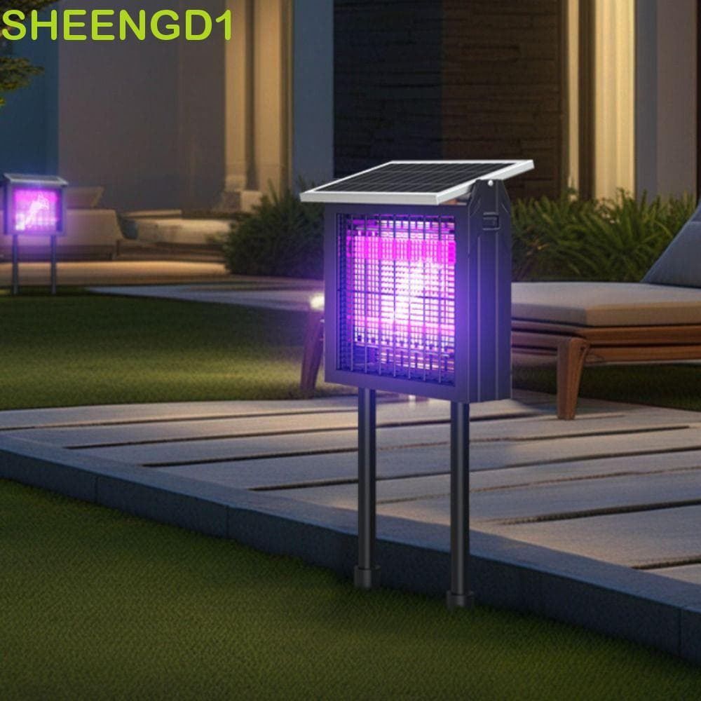 SHEENGD1 Lâmpada Solar Para Matar Mosquitos , Plug-in Movida A Energia À Prova D'água Armadilha Elétrica Moscas