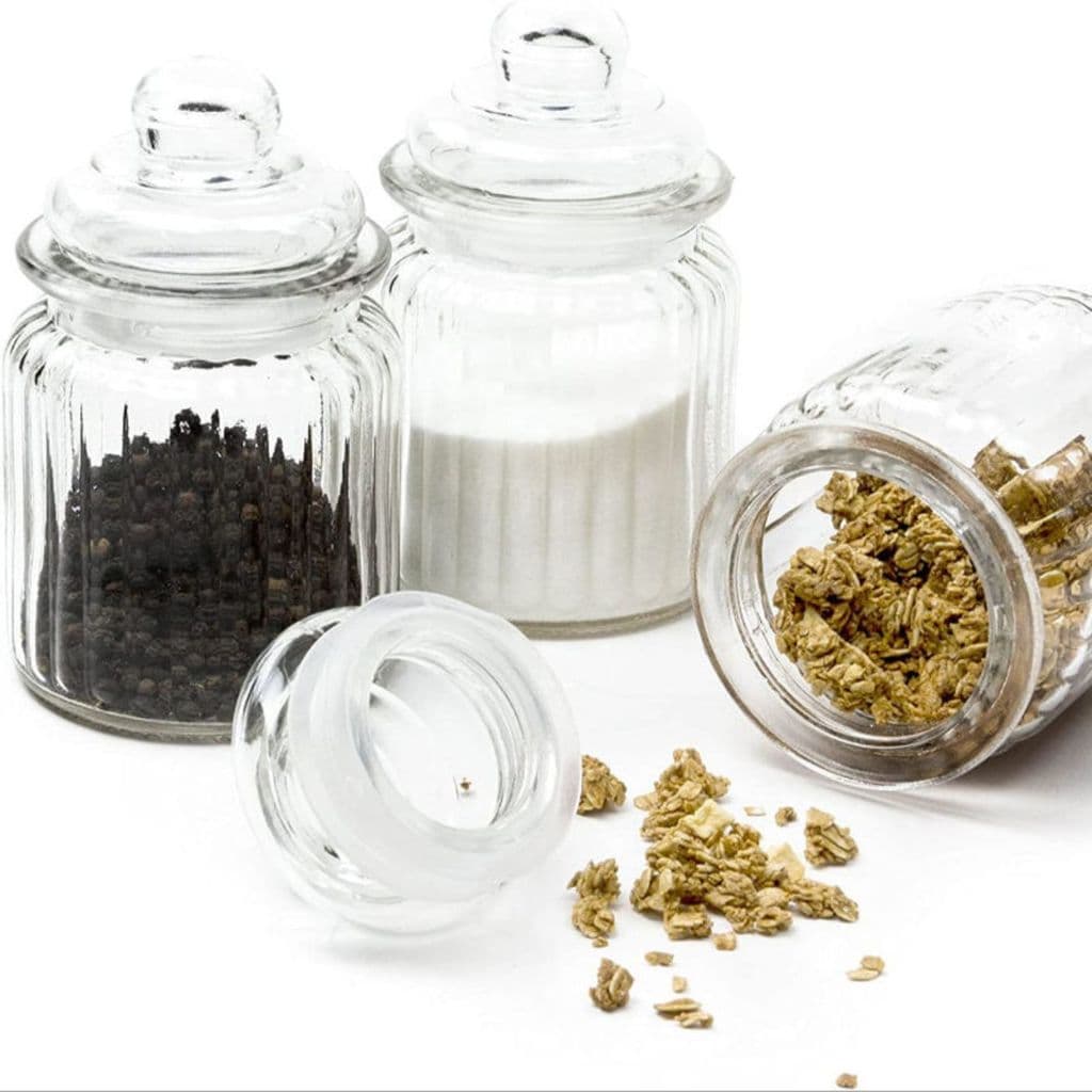 KIT 10 Potes Tampa Hermética Temperos Balas Em Vidro VELAS