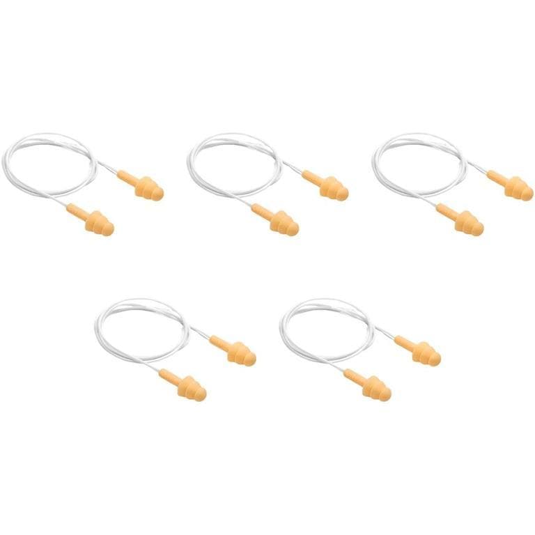 Kit 05 Protetores auricular silicone com cordão 18 dB Pomp Plus 3M CA 5745