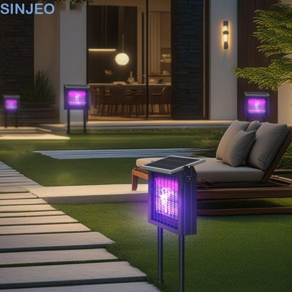 Lâmpada Plug-in Para Matar Mosquitos SINJEO , Solar Com Luz UV À Prova D'água , Armadilha Elétrica Moscas