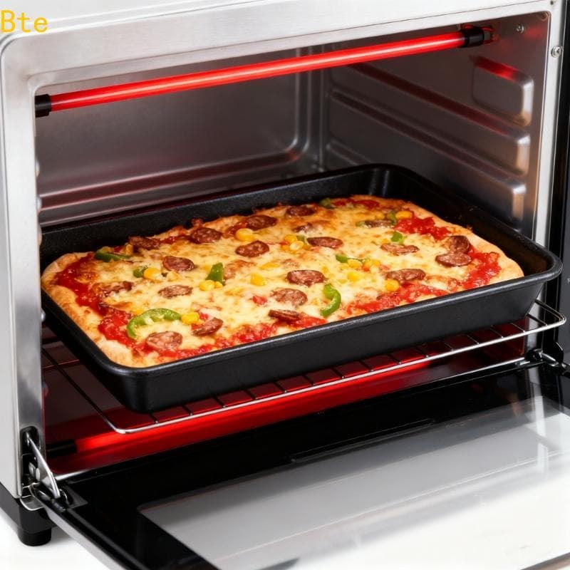 Bte Extra Deep Detroiter Style Pizza Pan Liga De Alumínio Frentes Antiaderentes Bandeja Retangular