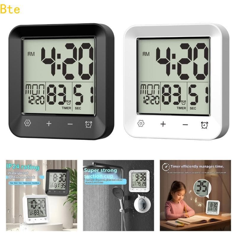 Bte Banheiro Timer Relógio De Parede Digital Com Contagem Regressiva Cozinha Chuveiro