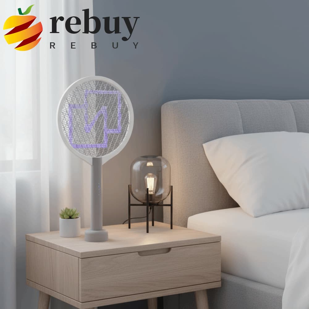 REBUY1 Armadilha Elétrica Para Moscas , Mata-Mosquitos Elétrico Recarregável Por Bateria De Longa Duração USB , Vertical