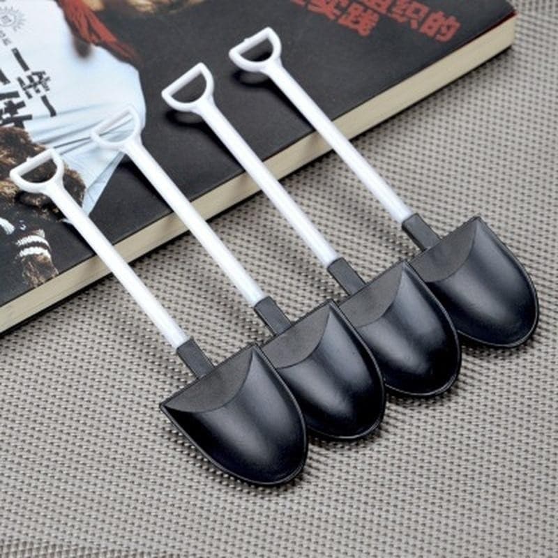 10 Pçs Plástico Descartável Mini Pá Colher Vaso Sorvete Bolo Para Crianças Sobremesa Chá Colheres De Café Fontes De Fest
