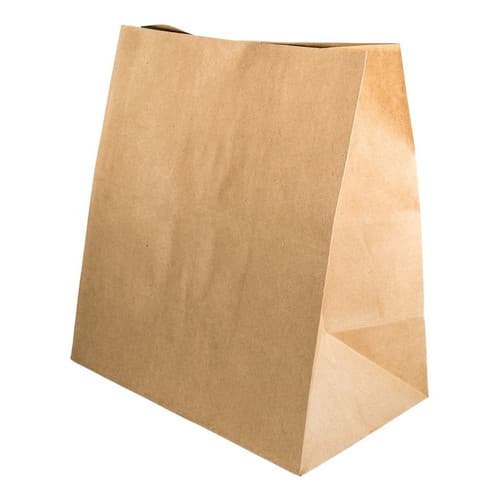 Saco Kraft Sos GG 20Kg 30X33X15Cm C/100 Un Liso Embalagem Papel Padaria Confeitaria Delivery