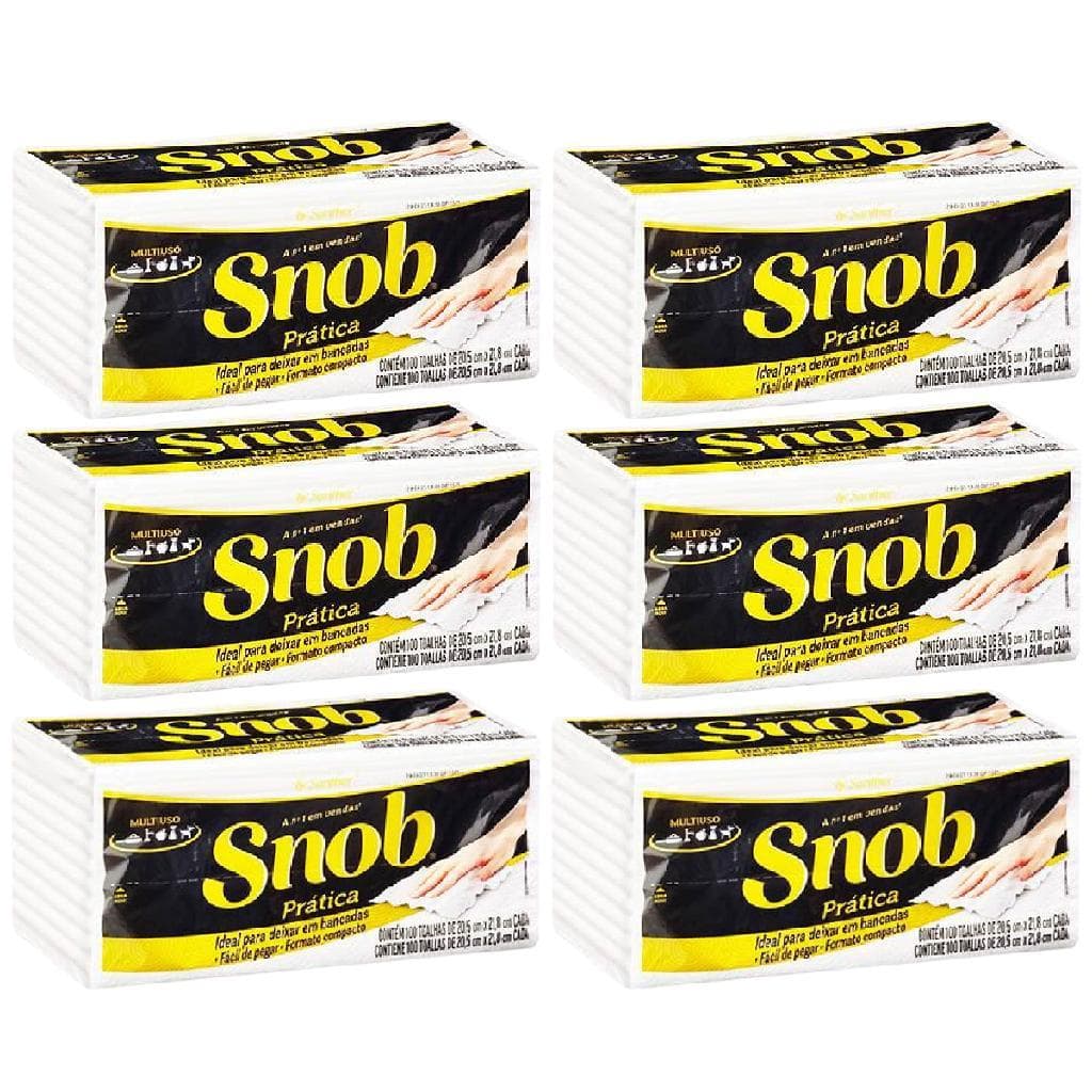 Papel Toalha Interfolha Folha Dupla Snob C/ 600 Folhas