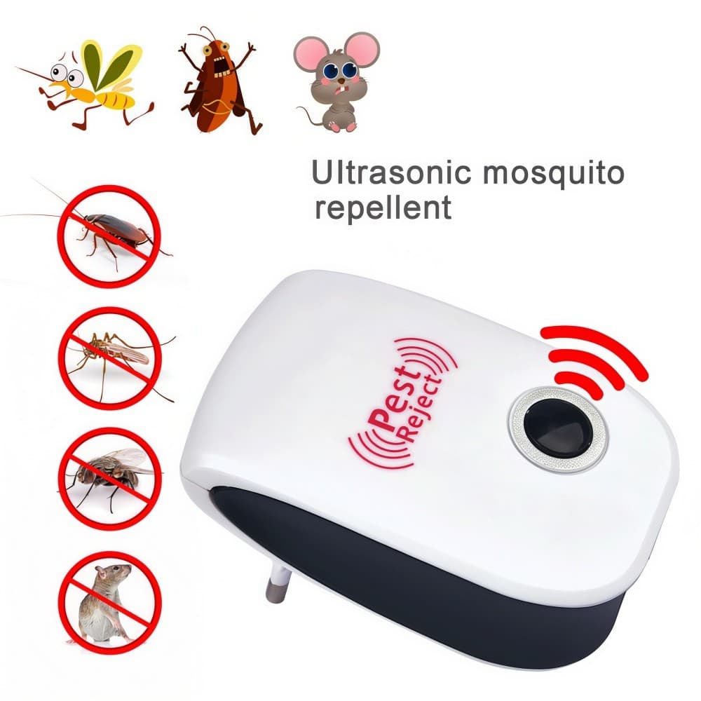 Kit 1/2/3/4 Repelente Eletrônico Ultrassônico Para Insetos ，Espanta Mosca，Aparelho De Mosquito 110V/220V