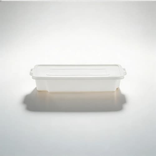 Bandeja Plástica 7L com Tampa para Açougue Padaria Confeitaria Restaurante Buffet
