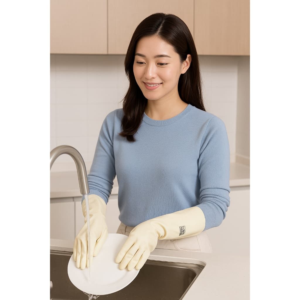 Luvas De Borracha Nitrílica Duráveis InnerHome – Antiderrapantes , Adequadas Para Telas Sensíveis Ao Toque , Sem Pó , Essenciais Todas As Cozinhas