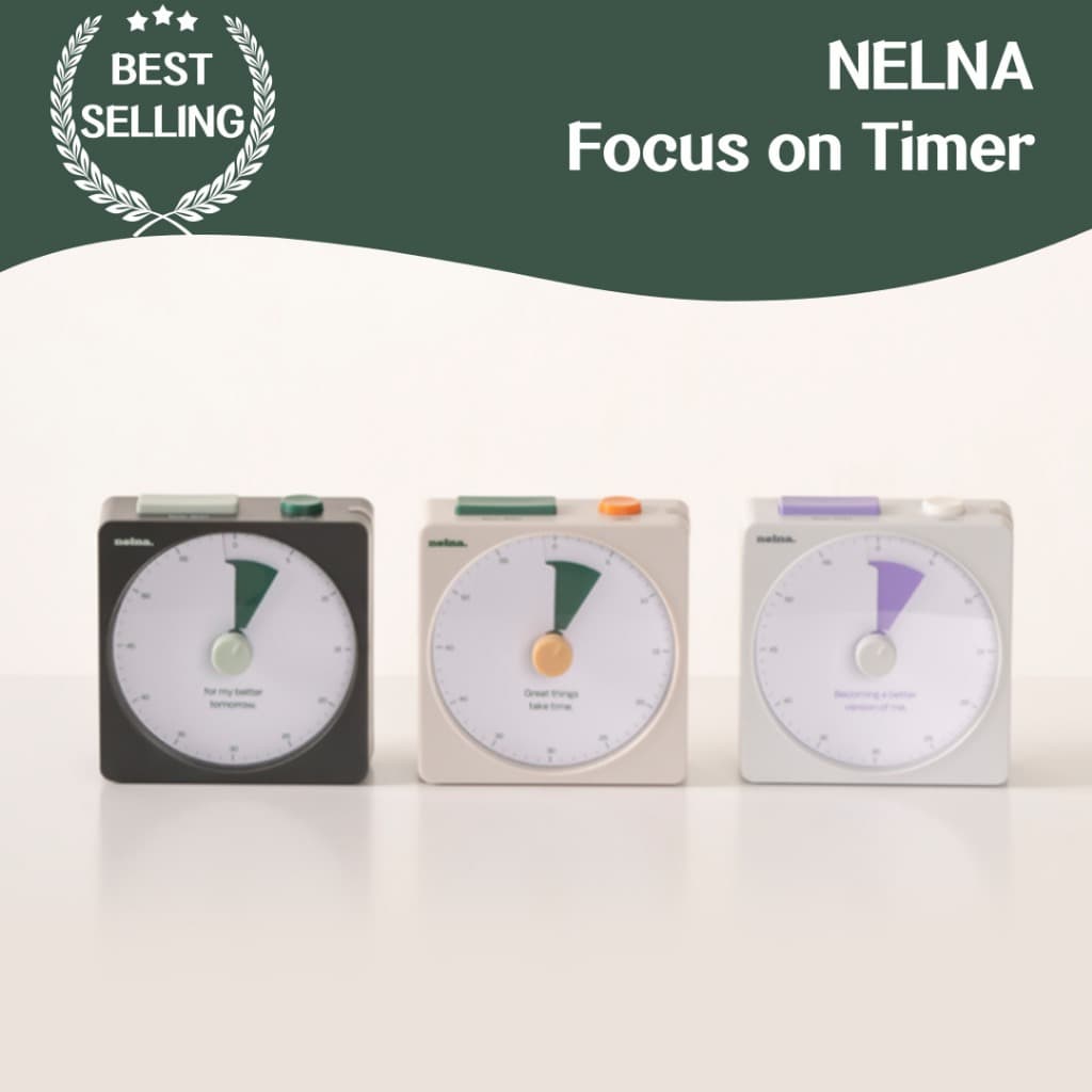NELNA Focus On Timer-Temporizador Magnético De Estudo Google Pomodoro | Contagem Regressiva , Cozinha , Digital , Alarme , Sala De Aula , Produtividade , De Tarefas